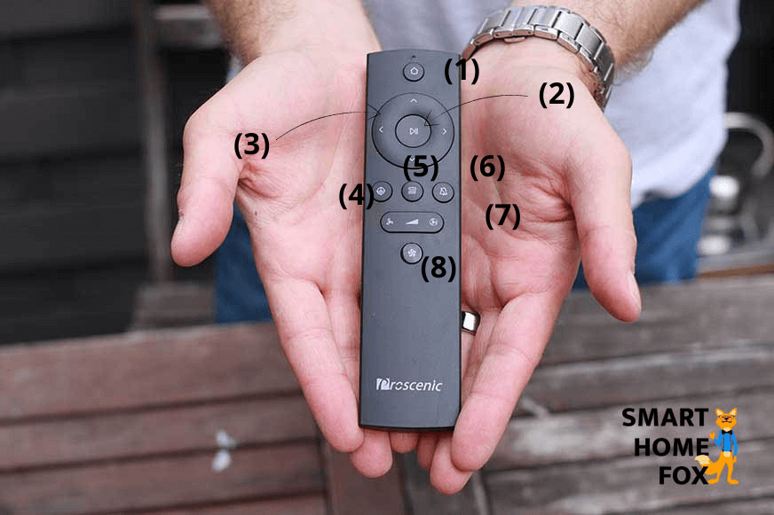 proscenic m8 pro télécommande